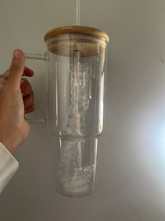 40oz glass tumbler